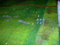 German advance about to discover the russian positions.