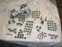 Overhead view of the army.