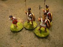 Three hoplites and one unidentified light trooper.