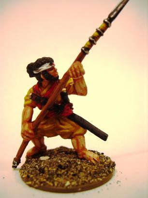 The spearshaft is bent... proving that Dixon is still into the old style alloys.