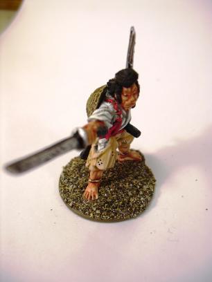 Samurai with two swords