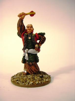 Another cheater: The brown robe and the green armor are both inked. Naughty me!