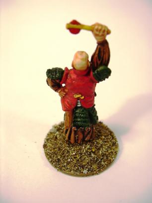 But the red vest is okay, I think, as are the chrome-dome highlights.