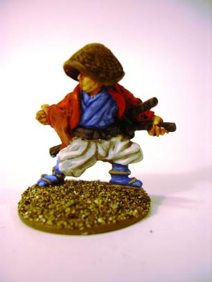 I should have used some other color for the socks. The starter set colors are pretty limited actually. You basically have one red, one green, one blue, black and white and a bunch of kinda brownish tones. Wouldn't be a problem if you mix, but the whole point of the Foundry paints is not needing to mix.