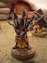 I think I overuse red color schemes, so I made these guys yellow instead, for the House of Helios.