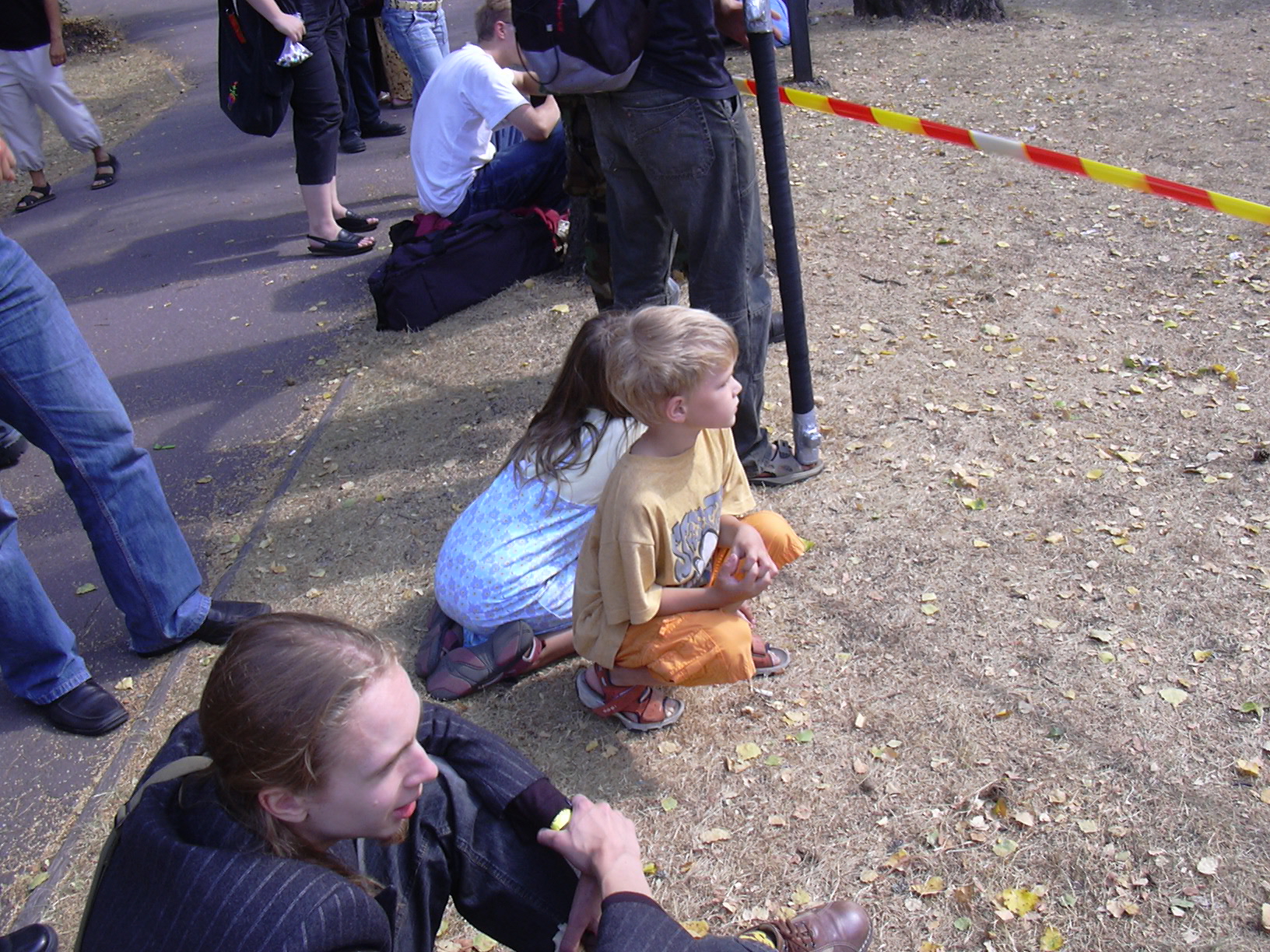 Saara and Niilo watching the whacking