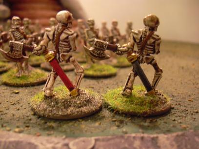 Skeletons back to back