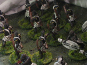 These are Old Glory figs. And yes, the archers aren't really zulus, they're ancient nubians.
