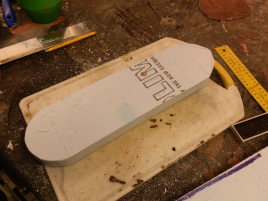 Here's the basic shape. Yes, I know it doesn't look very sleek.