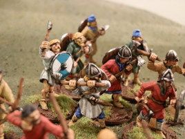 Saxon warriors. 