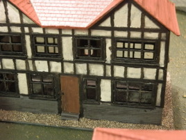 I just hate painting these semi-timbered buildings.