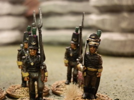 The colors are for the 6th battalion. I chose that simply because I like the color.