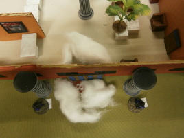 ...and poof she goes! The assault is on!