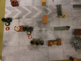 Killer move, all three remaining opponents covered! Too bad he ran out of ammo right after this...