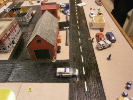 The rest of the criminals are rounded up as the van rides off into the sunset.