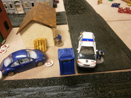 Surprisingly few casualties in this close range firefight.