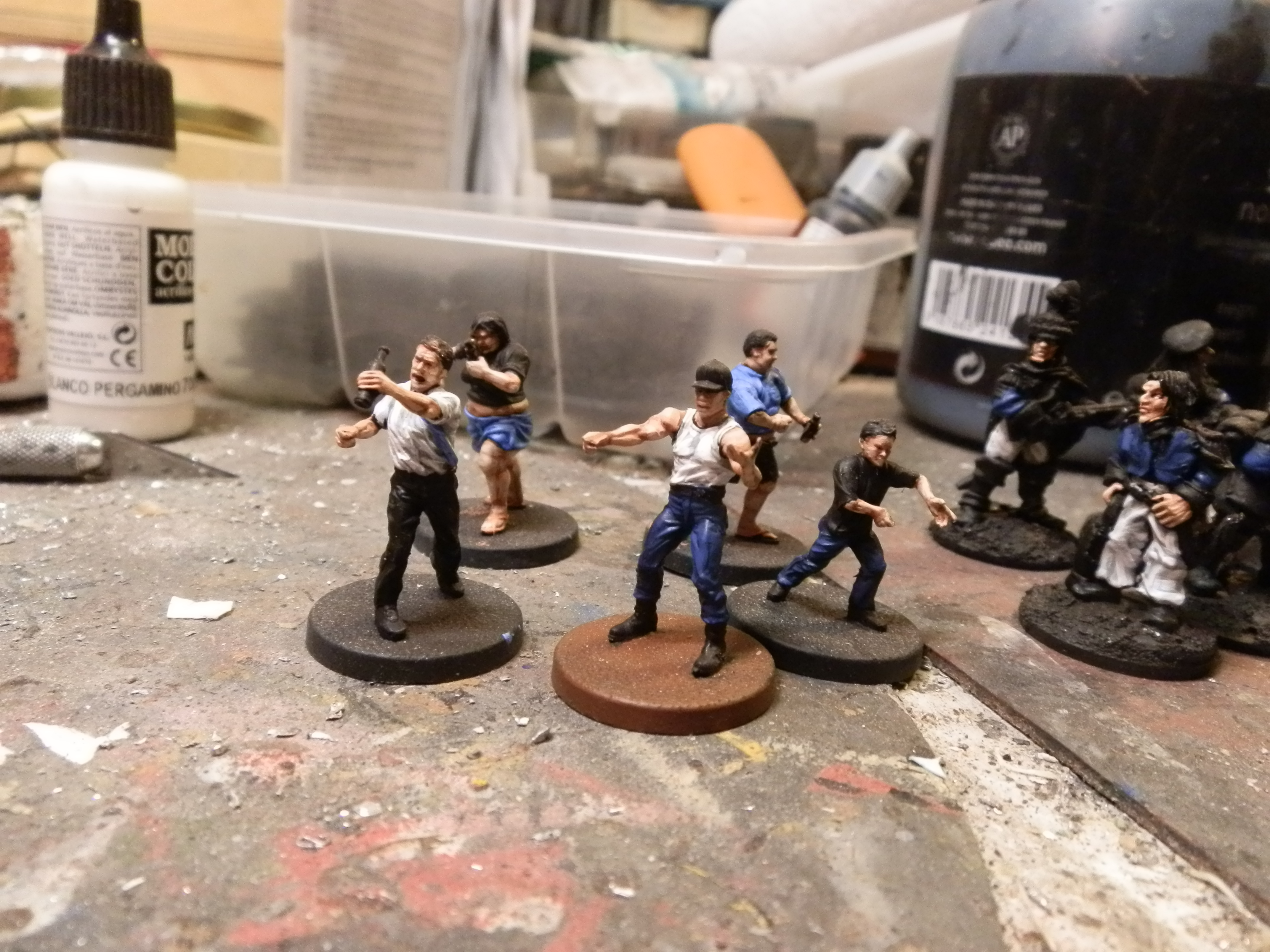 Civilians geting ready