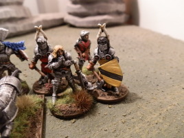 A quiet moment before battle.