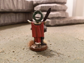 I was too lazy to try my hand at freehanding a symbol so plain red it is.