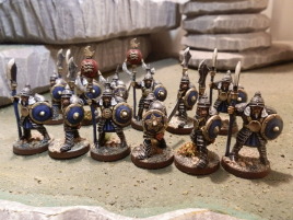 Orc assault warriors lined up. These were the elite orcs.