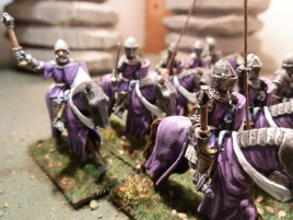 I put wooden shafts on these just to add some color.