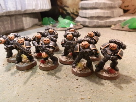 The pumpkin heads are from Anvil Industries.