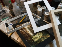 Preparing the frames.