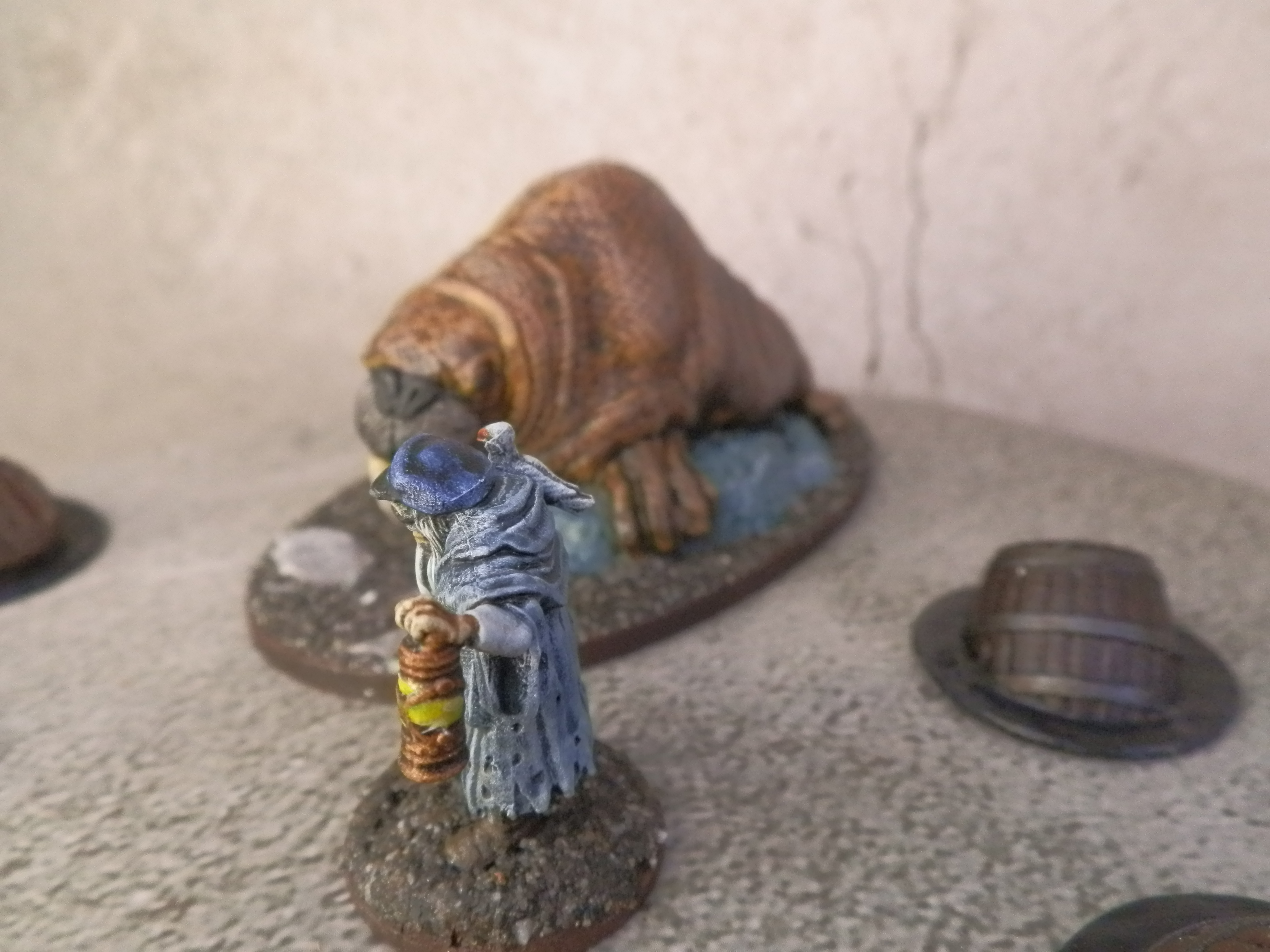 Lighthouse keeper and walrus