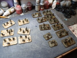 The exciting glue drying time.