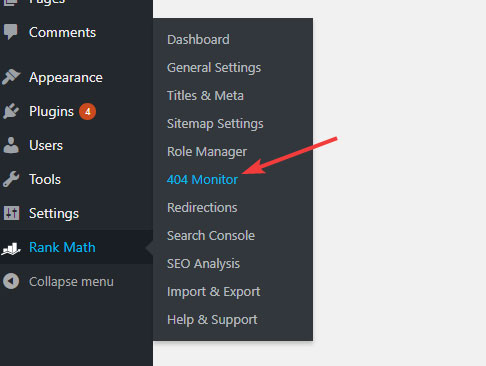 404 monitor in rang wiskunde