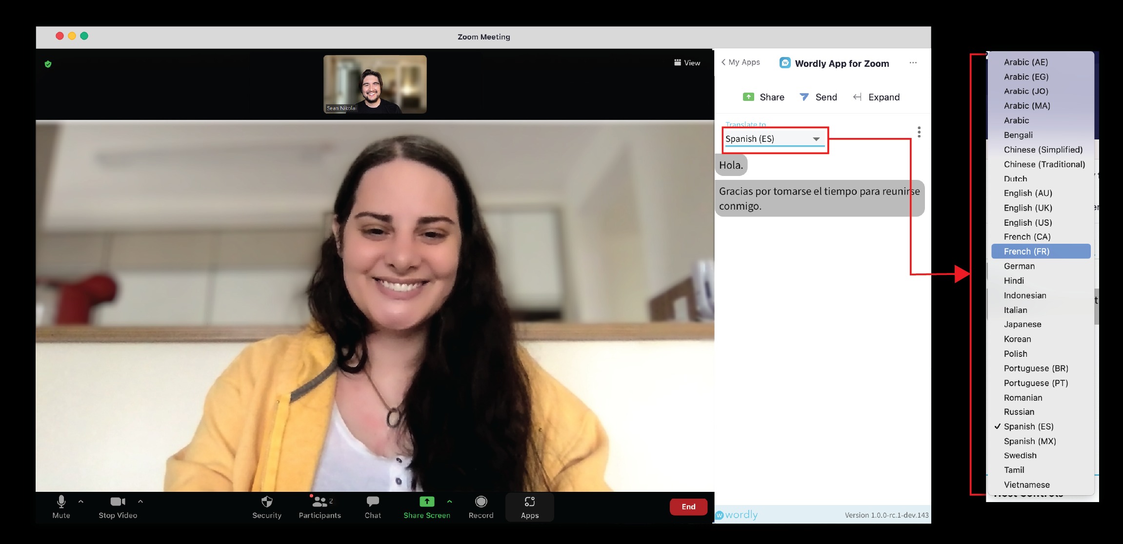Wordly translation language