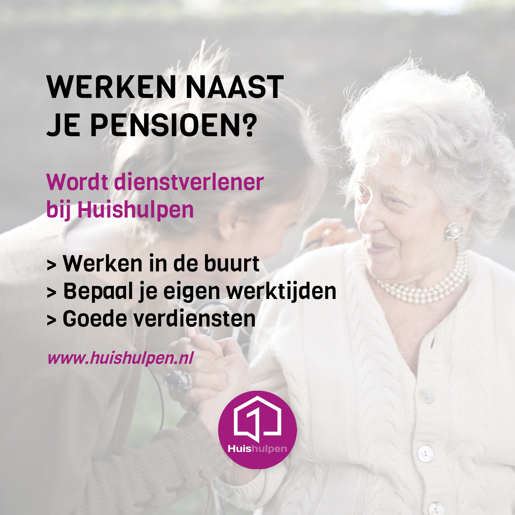 Werken naast mijn pensioen Huishulpen Help