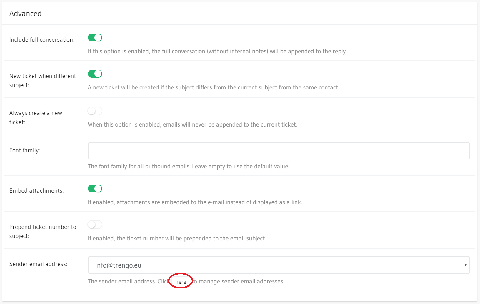 Sending Emails From The Organization s Domain Trengo Help Center