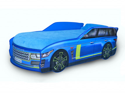 Кровать машина Джип Range Rover синяя 80х170 ДСП - Tricolor Кровать машина Джип Range Rover синяя 80х170 ДСП - интернет-магазин tricolor.com.ua