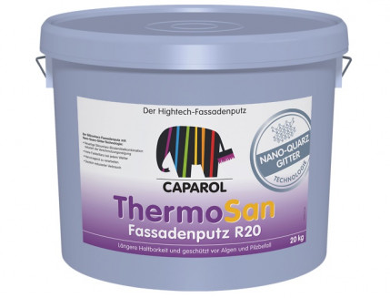 Штукатурка камешковая Caparol ThermoSan-Fassadenputze NQG K15 самомочищающаяся белая - Tricolor Штукатурка камешковая Caparol ThermoSan-Fassadenputze NQG K15 самомочищающаяся белая