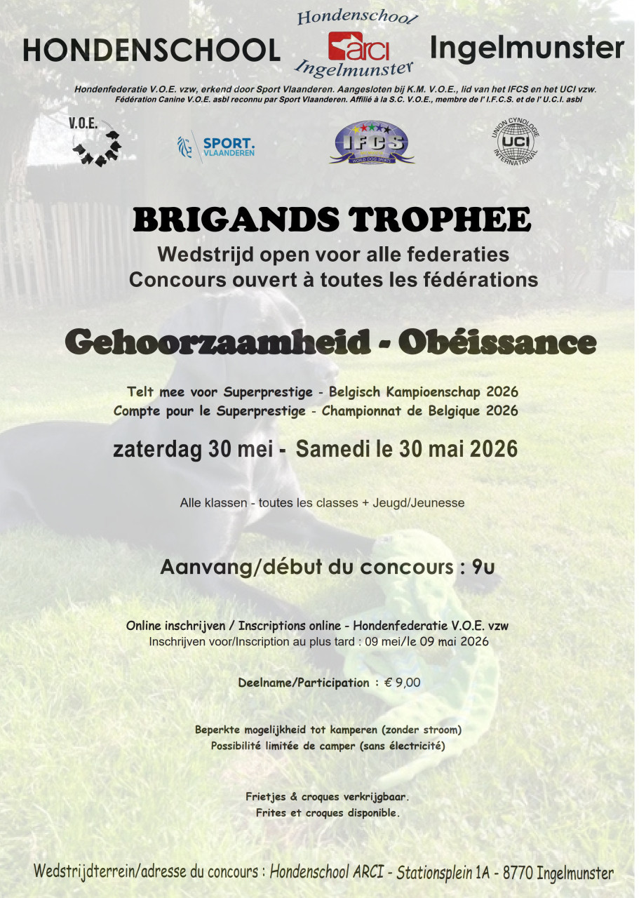 wedstrijd gehoorzaamheid