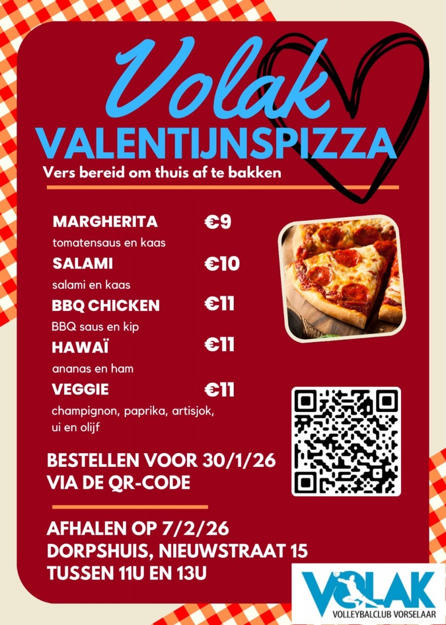 Valentijnspizza