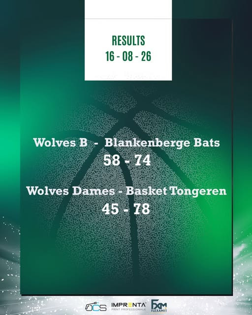 Wolves B en Wolves Dames tijdens een basketbalwedstrijd