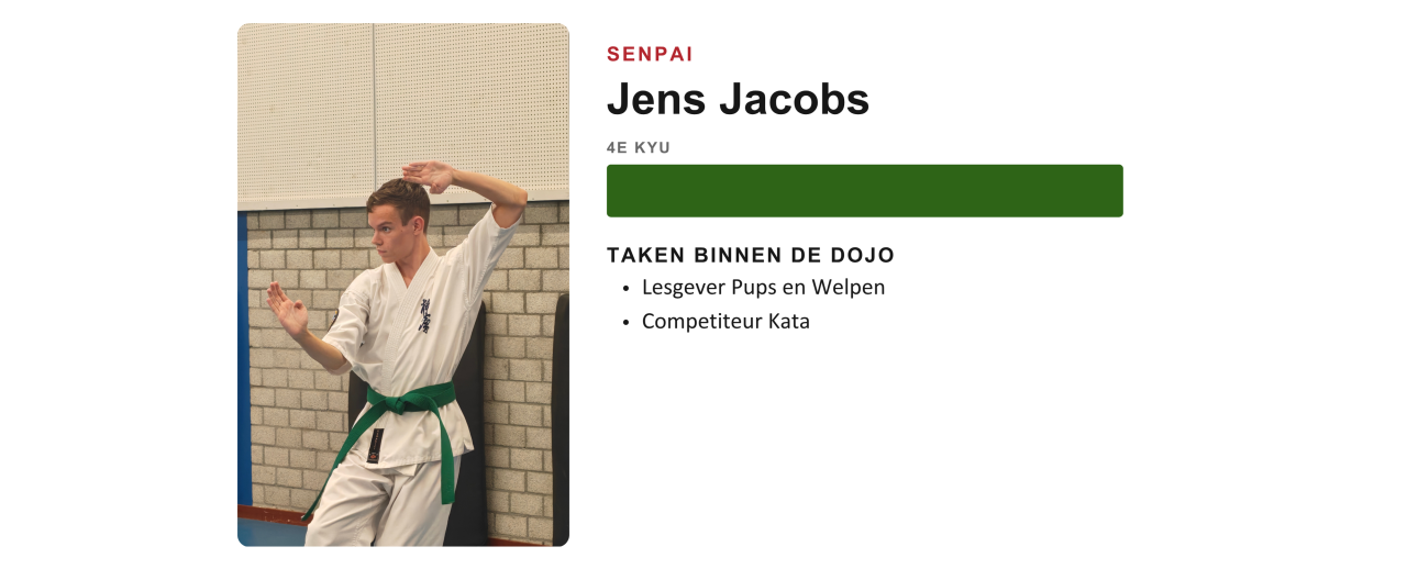 Lesgever van Ookami Dojo
