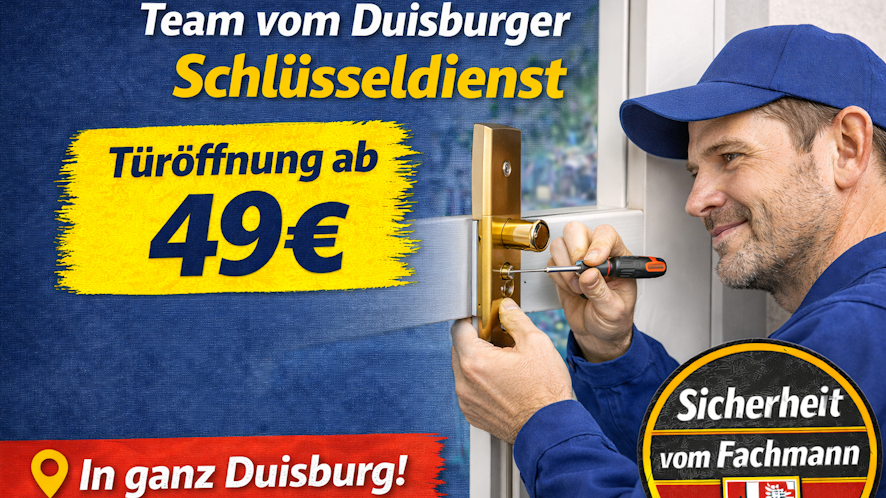 DSG Schlüsseldienst Duisburg - 24h Notdienst ohne versteckte Kosten!, Blumenstraße in Duisburg