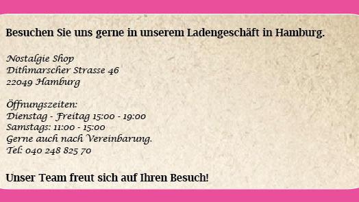 Nostalgie-Shop, Dithmarscher Straße in Hamburg
