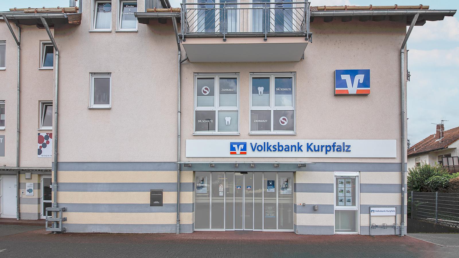 Volksbank Kurpfalz eG - Filiale Hemsbach, Am Kurpfalzkreisel in Hemsbach