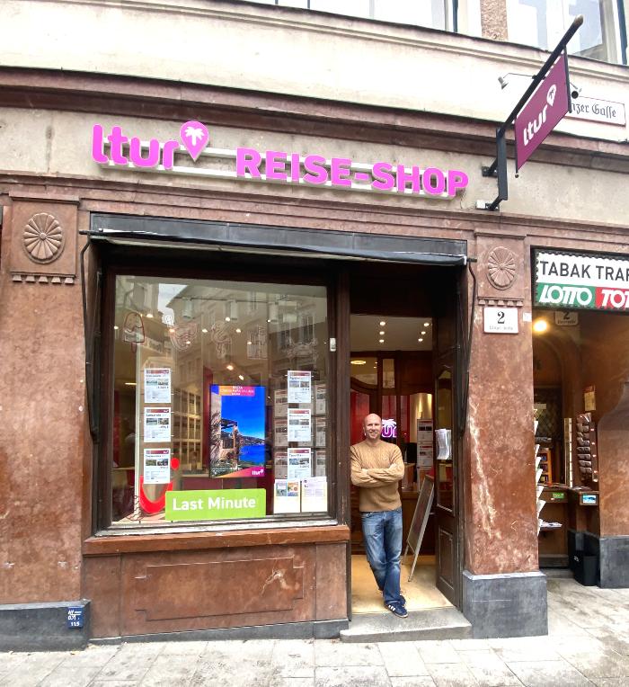 ltur Reisebüro Salzburg, Linzer Gasse in Salzburg