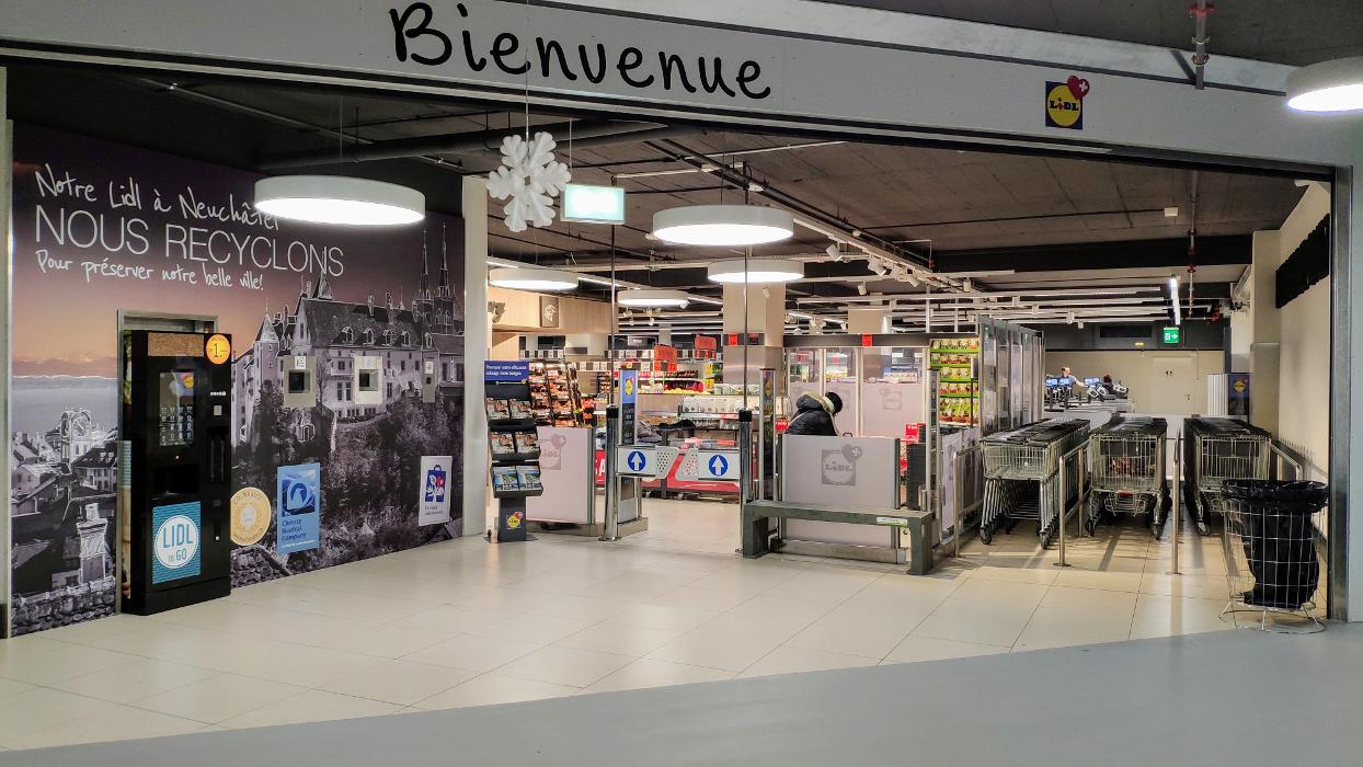 Lidl Schweiz, Rue de l'Ecluse in Neuchâtel