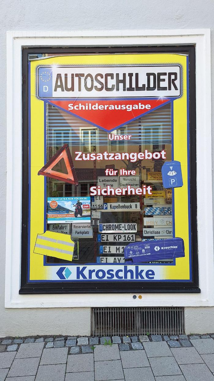 Kroschke Kfz Kennzeichen, Pfahlstraße in Eichstätt