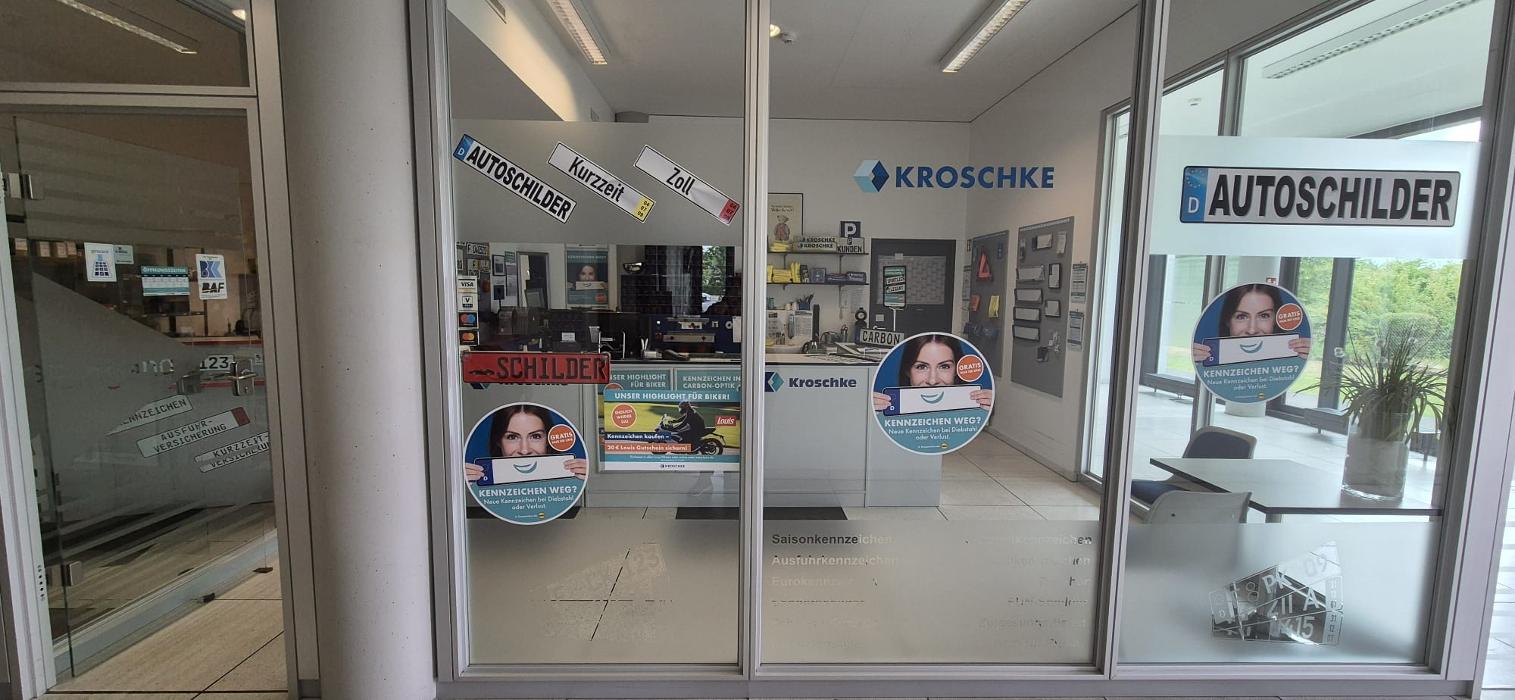 Kroschke Kfz Kennzeichen, Am Römerhof in Frankfurt am Main