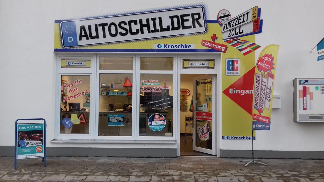 Kroschke Kfz Kennzeichen, Westerndorfer Straße in Rosenheim