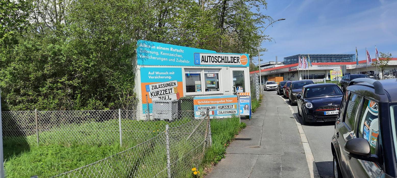 Kroschke Kfz Zulassungen und Kennzeichen, Schaumbergstraße in Hof