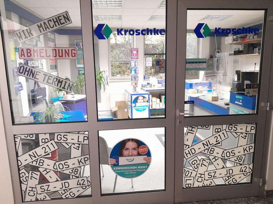 Kroschke Kfz Kennzeichen, Henry-Dunant-Straße in Buchen