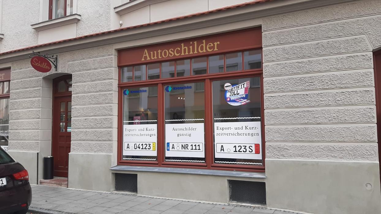Kroschke Kfz Kennzeichen, Altes Zeughausgäßchen in Augsburg
